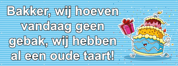 verjaardag spandoek ideeën