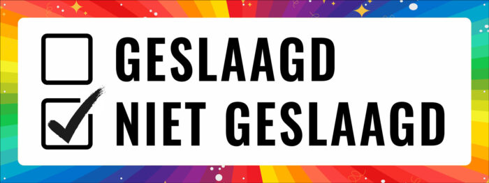 Span215 Geslaagd Vinkje Niet Geslaagd